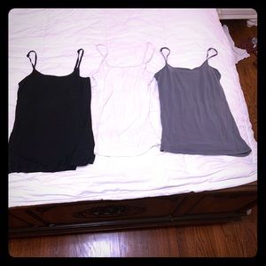 Bundle of three basic tank tops